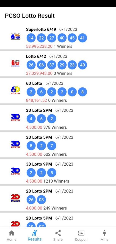 PCSO LOTTO RESULTS APP Download